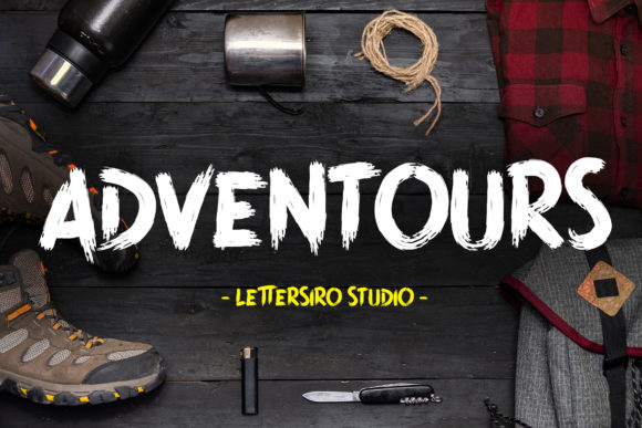 Adventours: A Bold Display Font for Branding