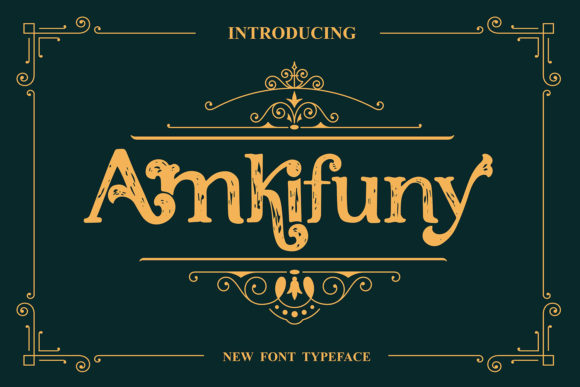 Amkifuny: A Distinct Display Font for Editorial Design
