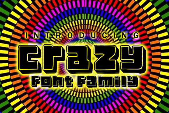 Crazy Display Font: A Bold Typeface for Branding