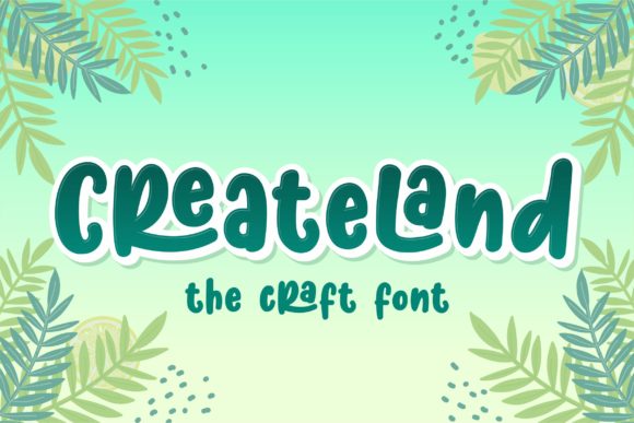 Createland: A Bold Display Font for Modern Branding