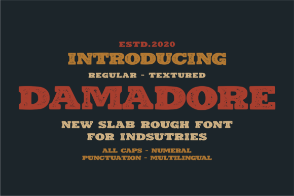 Damadore Font: A Bold Typeface for Branding