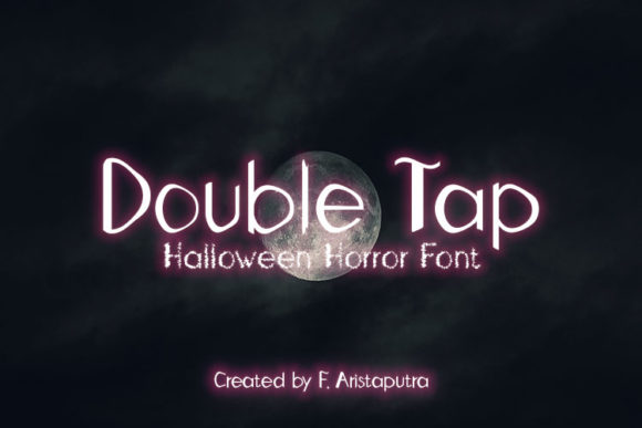 Double Tap: The Spooky Display Font for Crafters