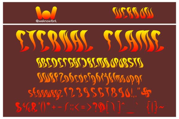Eternal Flame: A Versatile Display Font for Web Design