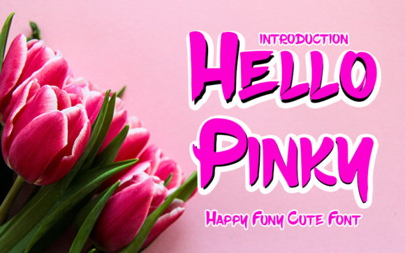 Hello Pinky: A Joyful Display Font for Digital Design