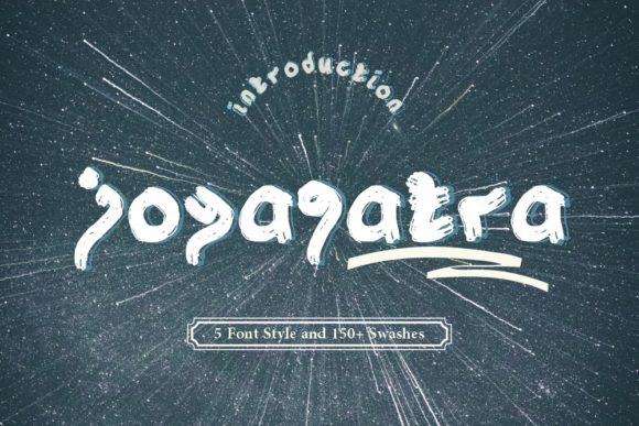 Joyagatra: A Quirky Display Font for Crafters