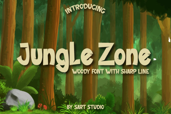 Jungle Zone: A Modern Display Font for Natural Brands