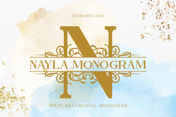 Nayla Monogram: A Display Font for Modern Web Design