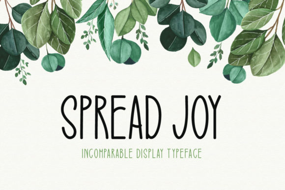 Spread Joy: A Playful Display Font for Web Design