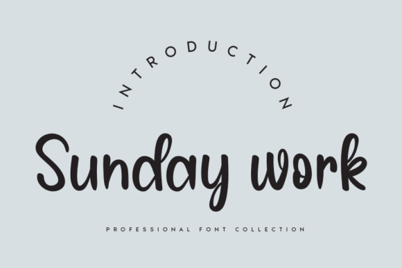 Sunday Work: A Friendly Display Font for Branding