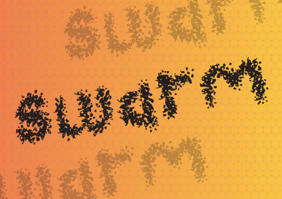 Swarm: A Playful Display Font for Editorial Design