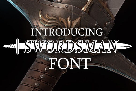 Swordsman Font: A Medieval Display Typeface for Bold Branding
