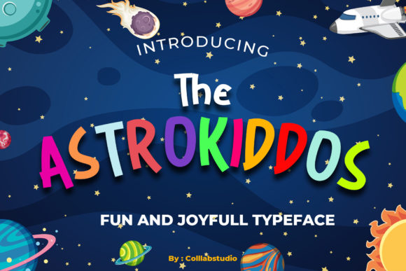 The Astrokiddos: A Playful Display Font for Branding